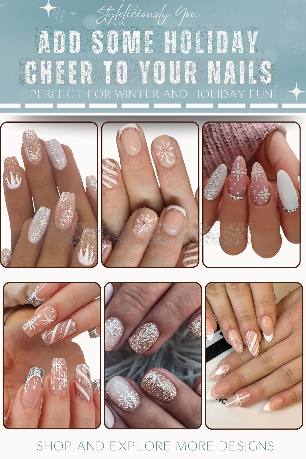 Festive Holiday and Winter Cheer for your Nails